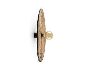Luminosa Lighting Luminosa Costas 600 H70 Black, Rattan Wall / Ceiling Lamp