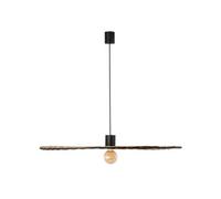 FARO BARCELONA Costas pendant light, tilting rattan shade, Ø 100cm