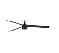 Luminosa Lighting Luminosa Cruiser Recessed 132Cm Tek Led Ceiling Fan Matt Black 2700K