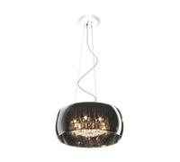Luminosa Lighting Luminosa Crystal Pendant Ceiling Light, Chrome, 6X G9
