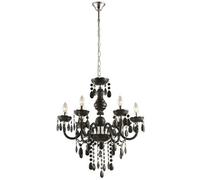 Netlighting Cuimbra I Black Chandelier Chrome Candle 6x E14 Netlighting Black