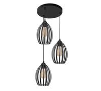 Luminosa Lighting Luminosa Dali Cluster Pendant Ceiling Light Black 38Cm
