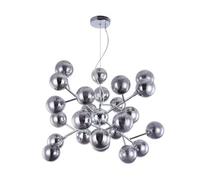 Luminosa Lighting Luminosa Dallas Ceiling Pendant Lamp Chrome, 24 Light, G9