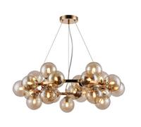 Luminosa Lighting Luminosa Dallas Ceiling Pendant Lamp Gold, 25 Light, G9