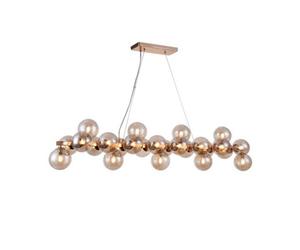Luminosa Lighting Luminosa Dallas Ceiling Pendant Lamp Gold, 25 Light, G9