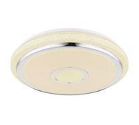 Luminosa Lighting Luminosa Dani Integrated Led Semi Flush Ceiling Light White Led Dimmable 2700-6500K Remote Control Timer