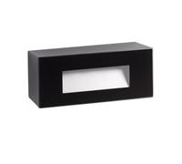 Luminosa Lighting Luminosa Dart Outdoor Led Recessed Wall Light Black 5W 2700K Ip65