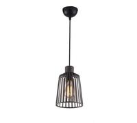Luminosa Lighting Luminosa Dayton Wire Frame Pendant Ceiling Light Bronze 16X24.7Cm