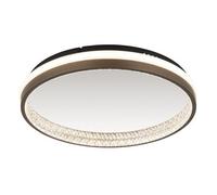 Luminosa Lighting Luminosa Della Integrated Led Semi Flush Ceiling Light Matt Black Led 3000-6000K
