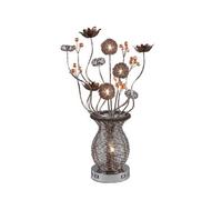 Luminosa Lighting Luminosa (Dh) Calista Table Lamp 4 Light G4 Brown/crystal, Not Led/cfl Compatible