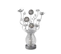Inspired Clearance - (DH) Calista Table Lamp 4 Light G4 Silver/Black/Crystal, NOT LED/CFL Compatible
