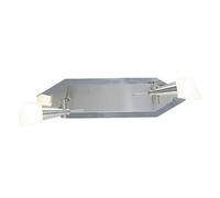 Luminosa Lighting Luminosa Diama Rectangular Flush G9 2 Light G9 Nickel/polished Chrome