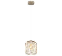 Luminosa Lighting Luminosa Dichti 18Cm Wire Frame Pendant Ceiling Light Sand Colored Matt 1X E27