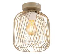 Luminosa Lighting Luminosa Dichti Semi Flush Ceiling Light Sand Colored Matt 1X E27