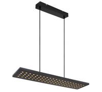 Globo Dolores LED hanging light, matt black/black