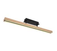 Luminosa Lighting Luminosa Doro 81.5Cm Integrated Led Semi Flush Ceiling Light Matt Black Led 3000K