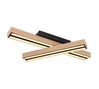 Luminosa Lighting Luminosa Doro Integrated Led Semi Flush Ceiling Light Matt Black Led 3000K