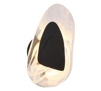 Luminosa Lighting Luminosa Dorsey Integrated Led Wall Lamp Matt Black Clear Glass Shade Led 3000K