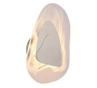 Luminosa Lighting Luminosa Dorsey Integrated Led Wall Lamp Nickel Matt Clear Glass Shade Led 3000K