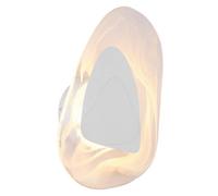 Luminosa Lighting Luminosa Dorsey Integrated Led Wall Lamp White Matt Clear Glass Shade Led 3000K