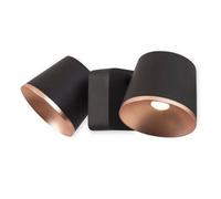 Leds-C4 Drone - Integrated LED Wall / Ceiling Light Brown, Copper