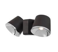 Leds-C4 Drone - Integrated LED Wall / Ceiling Light Chrome, Brown