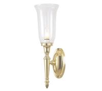 Elstead Dryden - 1 Light Bathroom Wall Light Polished Brass IP44, G9