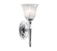 Luminosa Lighting Luminosa Dryden 1 Light Bathroom Wall Light Polished Chrome Ip44, G9