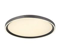 Luminosa Lighting Luminosa Dublin 40Cm Integrated Led Semi Flush Ceiling Light Grey Led Dimmable 2700-6000K Remote Control