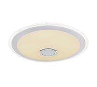 Luminosa Lighting Luminosa Dunny Decorative Flush Ceiling Light White Led Dimmable 2700-6500K Remote Control