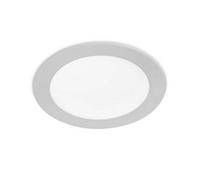 Luminosa Lighting Luminosa Easy Led Round Recessed Downlight Panel Grey 12Cm 580Lm 4000K