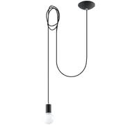 Luminosa Lighting Luminosa Edison 1 Light Ceiling Pendant Black, E27