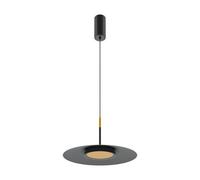 Luminosa Lighting Luminosa El Modern Dome Pendant Ceiling Light Black 3000K 500Lm