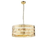 Eldora 5 Light Round Ceiling Pendant Gold Effect Plate E14 Netlighting Gold One Size