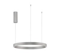 Luminosa Lighting Luminosa Elowen 60Cm Integrated Led Pendant Ceiling Light Brushed Silver Triac Dimmable Led 60W 2552Lm 3000K