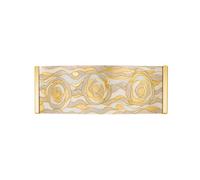 Luminosa Lighting Luminosa Emozione Glass Flush Wall Lamp 2 Light 24 Carat Gold