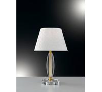Luminosa Lighting Luminosa Epoque Table Lamp With Round Tapered Shade Gold, Crystal 20X43Cm