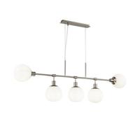 Luminosa Lighting Luminosa Erich Ceiling Pendant Lamp Nickel, 5 Light, E14