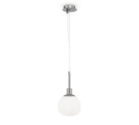 Luminosa Lighting Luminosa Erich Globe Ceiling Pendant Lamp Nickel, 1 Light, E14