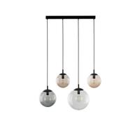 Luminosa Lighting Luminosa Esme Bar Pendant Ceiling Light Black, Graphite, Clear, Brown 4Xe27