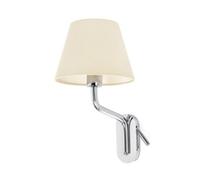 Eterna Reading Light Wall Light Chrome E27 Netlighting Grey One Size