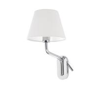 Eterna Reading Light Wall Light Chrome E27 Netlighting Grey One Size