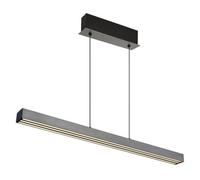 Globo LED hanging light Ethan, grey, metal, 150 cm, extendable