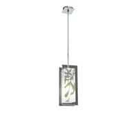 Luminosa Lighting Luminosa Euphoria Pendant 1 Light L1/sgu10, Polished Chrome/opal White Glass