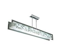 Luminosa Lighting Luminosa Euphoria Semi Flush 2 Light T5, Polished Chrome, Opal White Glass, Not Led, Cfl Compatible