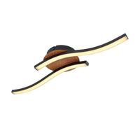 Luminosa Lighting Luminosa Evita Integrated Led Semi Flush Ceiling Light Black 2X Led 3000K