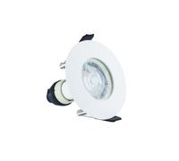 Luminosa Lighting Luminosa Evofire Fir Downlight 70mm Cutout 4Pack Ip65 White Round + Gu10 Holder