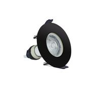 Luminosa Lighting Luminosa Evofire Fir Downlight 70mm Cutout Ip65 Black Round + Gu10 Holder