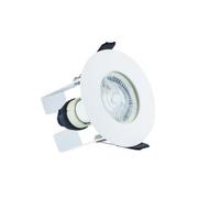 Luminosa Lighting Luminosa Evofire Fir Downlight 70mm Cutout Ip65 White Round + Gu10 Holder & Insulation Guard