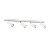 Luminosa Lighting Luminosa Eye Ceiling Spotlight Bar White, Wood, 60Cm, 4X Gu10